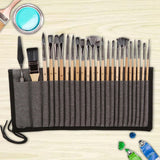 Maxbell 24 Pieces Professional Paint Brush Set Gouache Acrylic Oil Painting Brushes