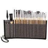 Maxbell 24 Pieces Professional Paint Brush Set Gouache Acrylic Oil Painting Brushes