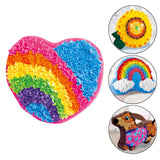 Maxbell Creative Plush Craft Pillow DIY Kits Fabric by Number for Gift Heart