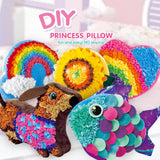 Maxbell Creative Plush Craft Pillow DIY Kits Fabric by Number for Gift Heart