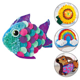 Maxbell Creative Plush Craft Pillow DIY Kits Fabric by Number for Gift Fish