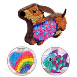 Maxbell Creative Plush Craft Pillow DIY Kits Fabric by Number for Gift Dachshund