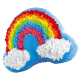 Maxbell Creative Plush Craft Pillow DIY Kits Fabric by Number for Gift Rainbow Cloud