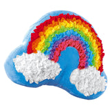 Maxbell Creative Plush Craft Pillow DIY Kits Fabric by Number for Gift Rainbow Cloud