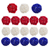 Maxbell Rattan Wicker Balls Birds Toy Twig Orbs Pet Cage Bite Toys Ball 5cm 24Pcs