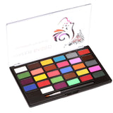 Maxbell 30 Colors Face Body Painting Palette with Brushes for Kids Holiday Makeup