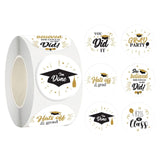 Maxbell 500x Graduation Stickers Academic Caps Decals for Gift Sealing Party Supply