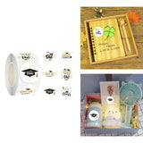 Maxbell 500x Graduation Stickers Academic Caps Decals for Gift Sealing Party Supply