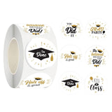 Maxbell 500x Graduation Stickers Academic Caps Decals for Gift Sealing Party Supply