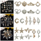 Maxbell 22 Pieces Rhinestones Charms Pendants Crystal Dangles for Jewelry Making