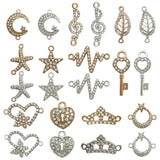 Maxbell 22 Pieces Rhinestones Charms Pendants Crystal Dangles for Jewelry Making