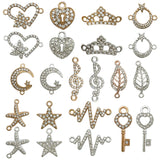 Maxbell 22 Pieces Rhinestones Charms Pendants Crystal Dangles for Jewelry Making