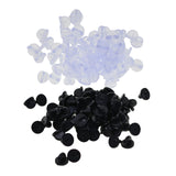 Maxbell 200x Silicone Pin Backs Butterfly Clutch for Uniform Badges Bars Clear