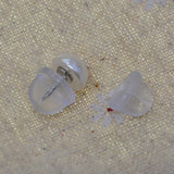 Maxbell 200x Silicone Pin Backs Butterfly Clutch for Uniform Badges Bars Clear