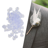 Maxbell 200x Silicone Pin Backs Butterfly Clutch for Uniform Badges Bars Clear