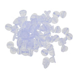 Maxbell 200x Silicone Pin Backs Butterfly Clutch for Uniform Badges Bars Clear