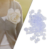 Maxbell 200x Silicone Pin Backs Butterfly Clutch for Uniform Badges Bars Clear