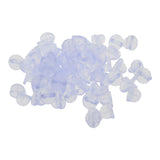 Maxbell 200x Silicone Pin Backs Butterfly Clutch for Uniform Badges Bars Clear