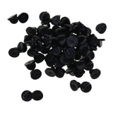 Maxbell 200x Silicone Pin Backs Butterfly Clutch for Uniform Badges Bars Black