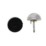 Maxbell 200x Silicone Pin Backs Butterfly Clutch for Uniform Badges Bars Black