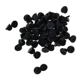Maxbell 200x Silicone Pin Backs Butterfly Clutch for Uniform Badges Bars Black