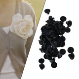 Maxbell 200x Silicone Pin Backs Butterfly Clutch for Uniform Badges Bars Black