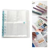 Maxbell 3 inch Photo Album Picture Card Protectors Sleeve Pages Shiny Clear  Blue