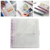 Maxbell 3 inch Photo Album Picture Card Protectors Sleeve Pages Shiny Clear  Purple