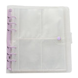 Maxbell 3 inch Photo Album Picture Card Protectors Sleeve Pages Shiny Clear  Purple