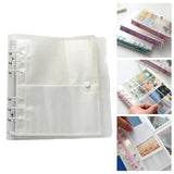 Maxbell 3 inch Photo Album Picture Card Protectors Sleeve Pages Shiny Clear  White