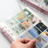 Maxbell 3 inch Photo Album Picture Card Protectors Sleeve Pages Shiny Clear  Pink