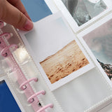 Maxbell 3 inch Photo Album Picture Card Protectors Sleeve Pages Shiny Clear  Pink