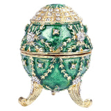 Maxbell Enameled Easter Egg Jewelry Box Russian Style Keepsake Jewelry Organizer