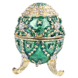 Maxbell Enameled Easter Egg Jewelry Box Russian Style Keepsake Jewelry Organizer