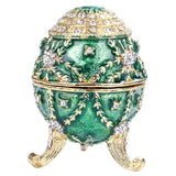 Maxbell Enameled Easter Egg Jewelry Box Russian Style Keepsake Jewelry Organizer