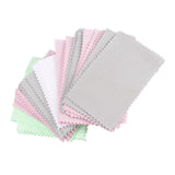 Maxbell 50PCS Jewelry Cleaning Polishing Cloth Fabric for Earrings Watch Mixed Color