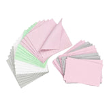 Maxbell 50PCS Jewelry Cleaning Polishing Cloth Fabric for Earrings Watch Mixed Color