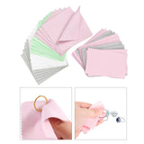 Maxbell 50PCS Jewelry Cleaning Polishing Cloth Fabric for Earrings Watch Mixed Color