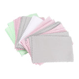 Maxbell 50PCS Jewelry Cleaning Polishing Cloth Fabric for Earrings Watch Mixed Color