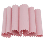 Maxbell 50PCS Jewelry Cleaning Polishing Cloth Fabric for Earrings Watch Pink