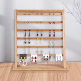 Maxbell Wooden Earrings Display Rack Detachable for Ear Stud Earring Cards Jewelry