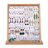 Maxbell Wooden Earrings Display Rack Detachable for Ear Stud Earring Cards Jewelry