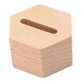 Maxbell Wood Ring Holder Elegant Jewelry Holder Small for Girl Woman Gifts for Home Hexagon 1 Slot