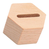 Maxbell Wood Ring Holder Elegant Jewelry Holder Small for Girl Woman Gifts for Home Hexagon 1 Slot