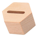 Maxbell Wood Ring Holder Elegant Jewelry Holder Small for Girl Woman Gifts for Home Hexagon 1 Slot