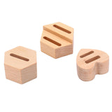 Maxbell Wood Ring Holder Elegant Jewelry Holder Small for Girl Woman Gifts for Home Hexagon 1 Slot