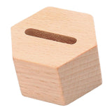 Maxbell Wood Ring Holder Elegant Jewelry Holder Small for Girl Woman Gifts for Home Hexagon 1 Slot