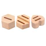 Maxbell Wood Ring Holder Elegant Jewelry Holder Small for Girl Woman Gifts for Home Hexagon 1 Slot