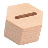 Maxbell Wood Ring Holder Elegant Jewelry Holder Small for Girl Woman Gifts for Home Hexagon 1 Slot