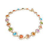 Maxbell Colorful Crystal Choker Necklace Glitter Jewelry for Girlfriend Women Girls